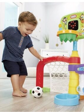 Little Tikes 3 in 1 Sports Zone - Basketball, Soccer Bowling for Toddlers new